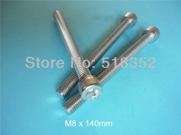 M8 x 140mm DOUBLE SHENG 304 Stainless Steel Screw with Cylinder Head Inner Hexagon for EDM Wire Cutting Machine Accessaries | Инструменты