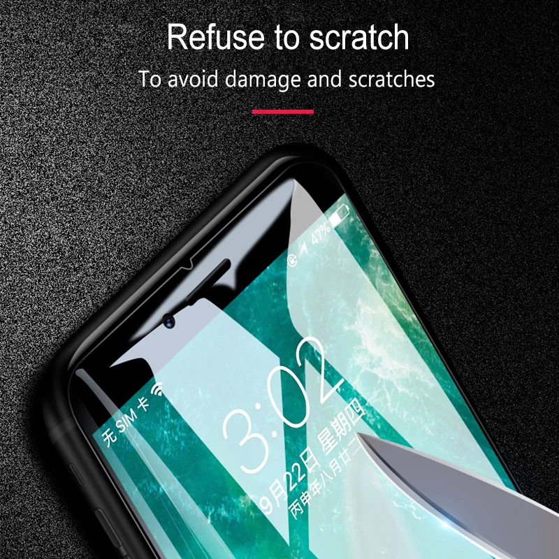 Закаленное стекло Ionct 2.5D 0 26 мм HD с защитой от синего излучения для Iphone 6 6s plus Защита