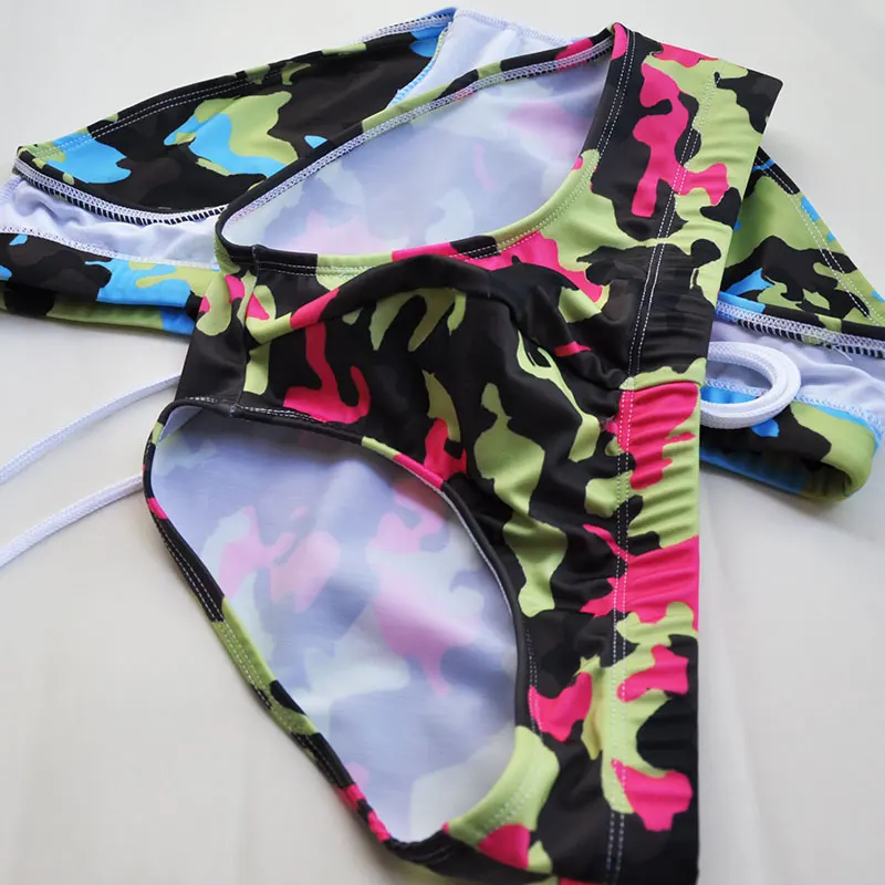 Для мужчин камуфляж связана с веревкой двойной стерео мешочек человек плавки