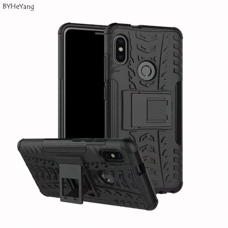 

Армированные Чехлы BYHeYang для Xiaomi Redmi note 5 Pro, гибридный сверхпрочный мягкий резиновый твердый чехол-подставка для xiaomi Redmi note5 pro