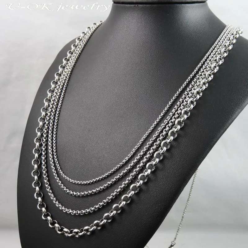 Цепочка круглого сечения из нержавеющей стали 316L 40-90 см на заказ 2/2 5 3 4 6 7 8 9 мм |