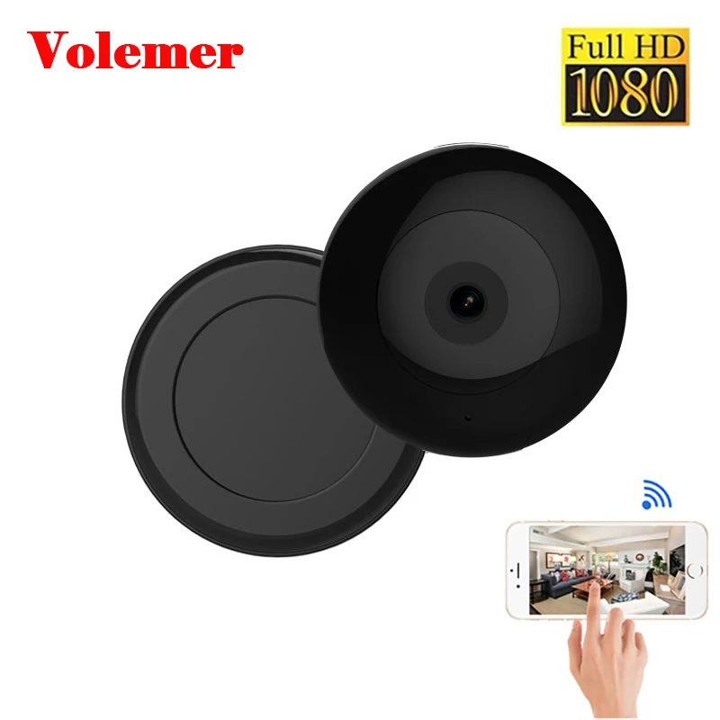Мини камера Volemer Wi Fi Full HD 1080P инфракрасная ночная версия автомобильные