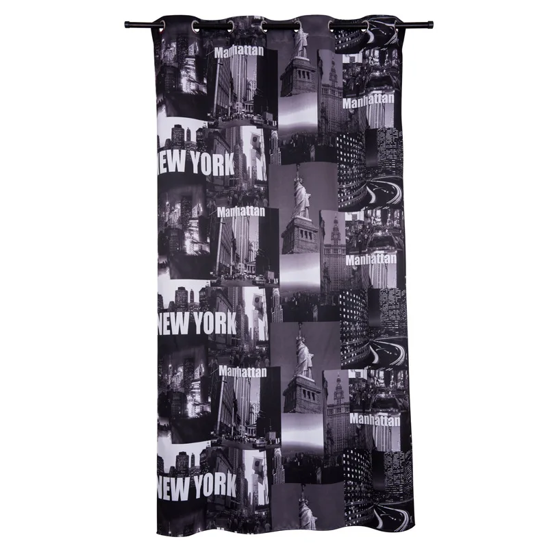 Американский стиль готовая ткань занавеска Статуя Свободы шторы Нью Йорк тень