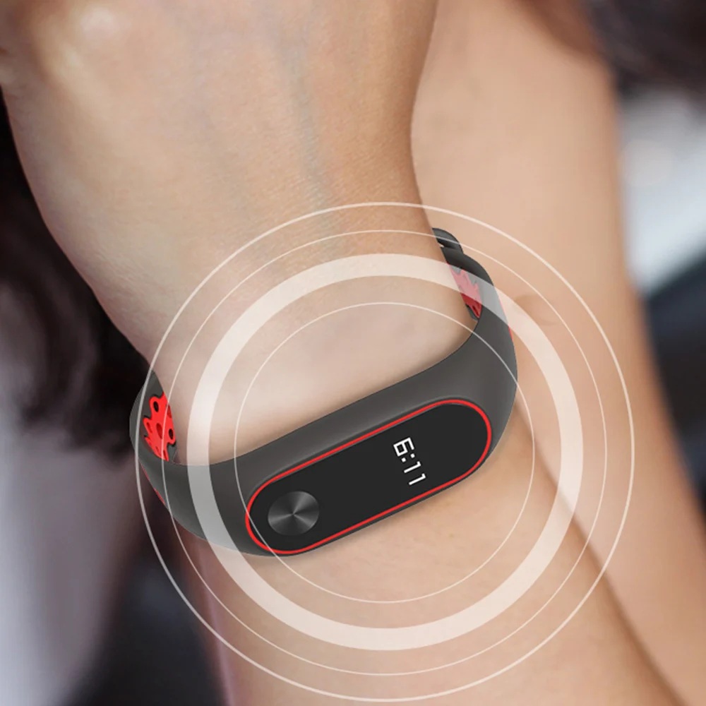 Браслет Amazfeel для Xiaomi Mi Band 2 силиконовый ремешок браслета спортивный дышащий