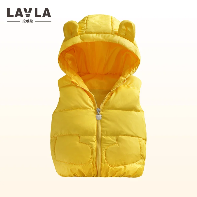Lavla/От 5 до 6 лет дети жилет безрукавка для маленьких девочек 80% утка Подпушка