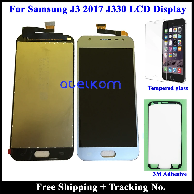 Клей + 100% протестированный рабочий для SAMSUNG J3 2017 J330 ЖК экран Samsung сенсорный