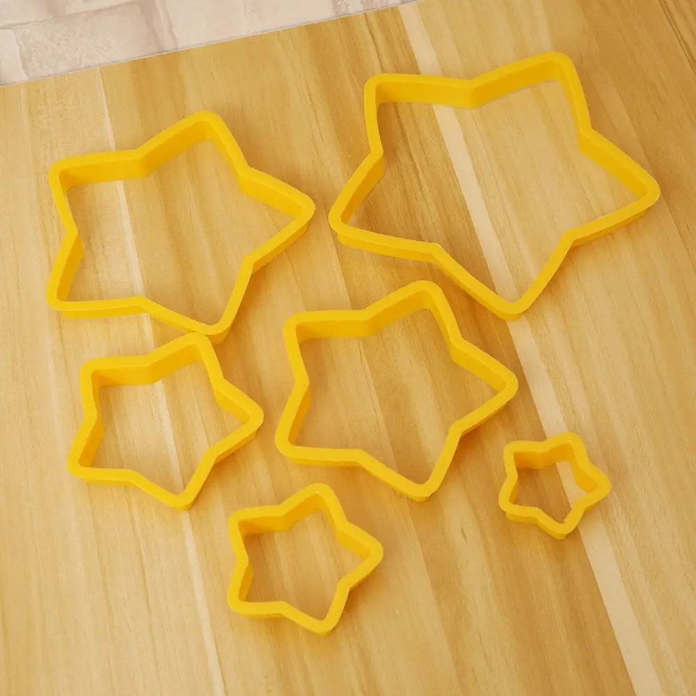 6 шт./компл. Fondant (сахарная) торт инструмент для декорирования сделай сам звезды