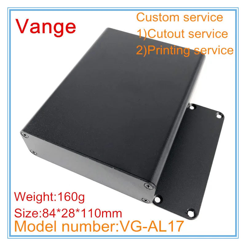 1 шт./лот встроенные коробки из экструдированного корпуса 84*28*110 мм 6063-T5