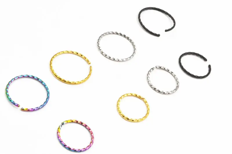 100 шт./лот Бесплатная доставка хирургический стальной бесшовный открытый обруч