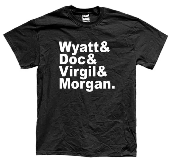 

TOMBSTONE THE EARPS Wyatt doc holiday the names t-shirt long and short sleeve many colors unisex More Size and Colors-A868