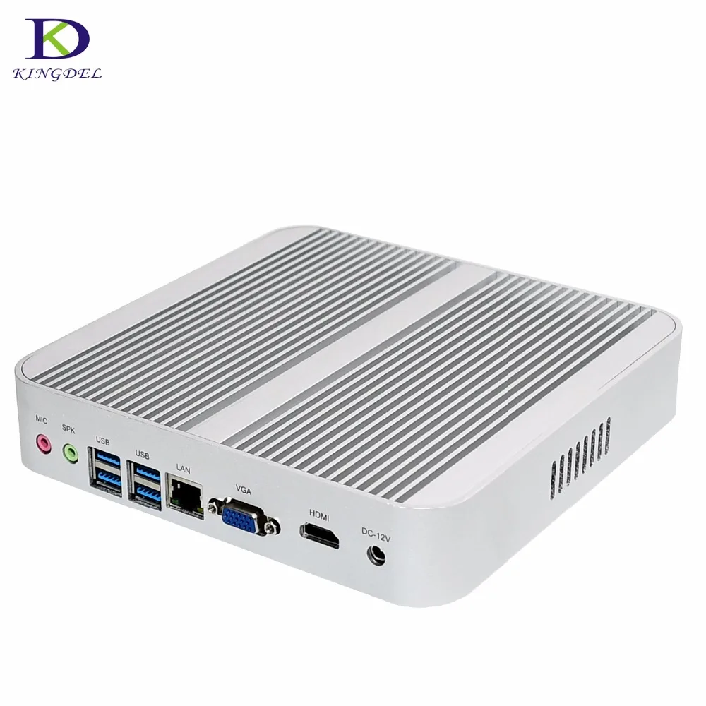 2017 Nuc Intel Core i5 5200U Broadwell Barebone мини настольный безвентиляторный неттоп ПК HDMI VGA 1000 м LAN