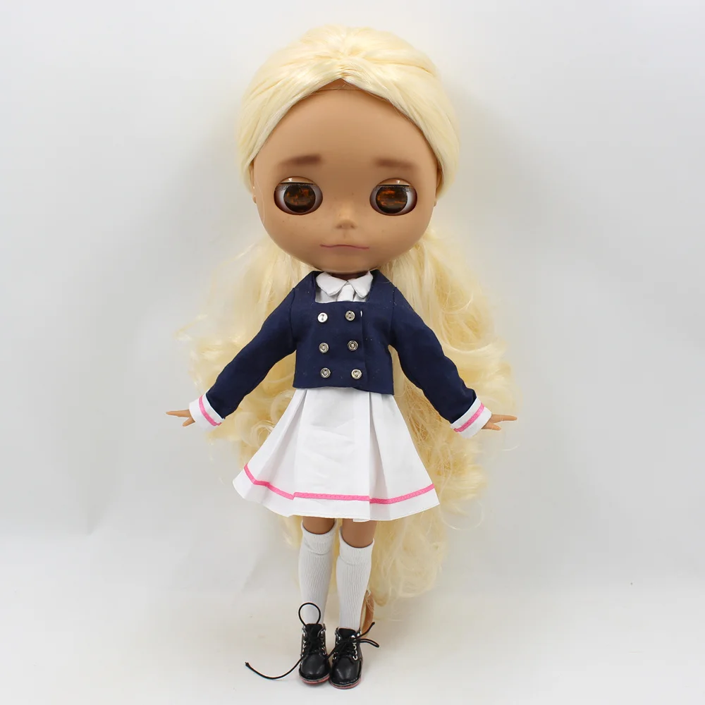 Одежда для кукол DBS ICY Blyth школьная форма сакуры милые костюмы косплея размер 1/6