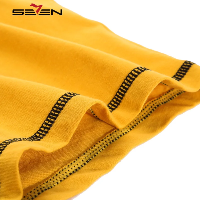 Seven7 Brand Boxershorts Men Cotton Long Underwear Male Sexy Masculina Cueca Boxers Short 3pcs/Set Plus Size XXXL 5XL 113F08040