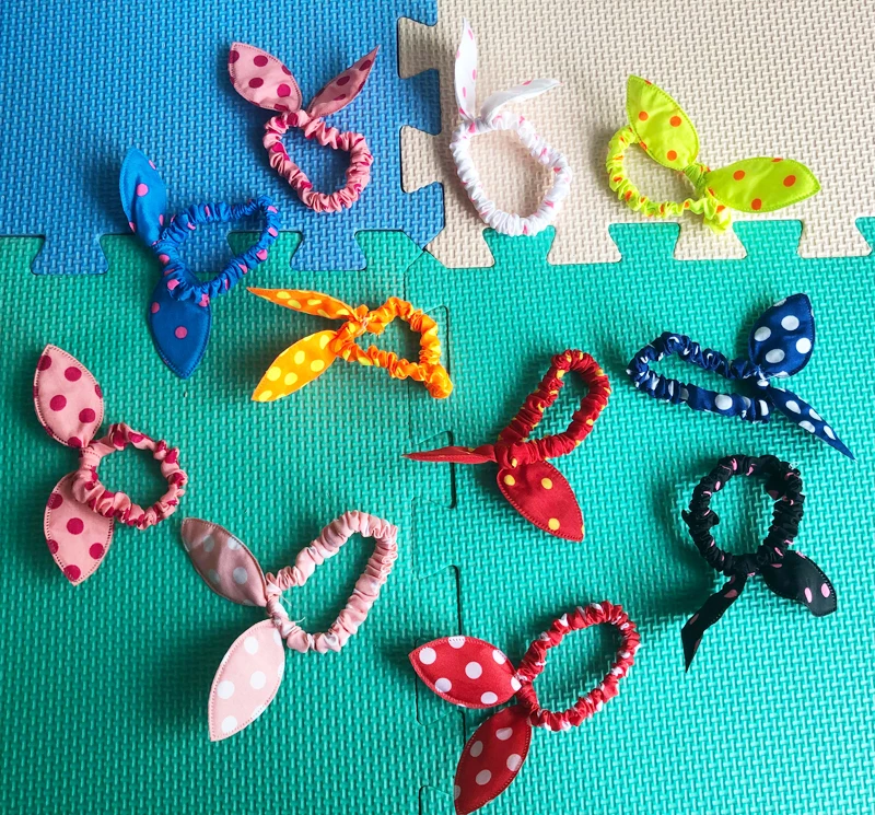 Новинка 10 шт./партия заколки для волос в горошек|clips for hair|hair ropehair ties |