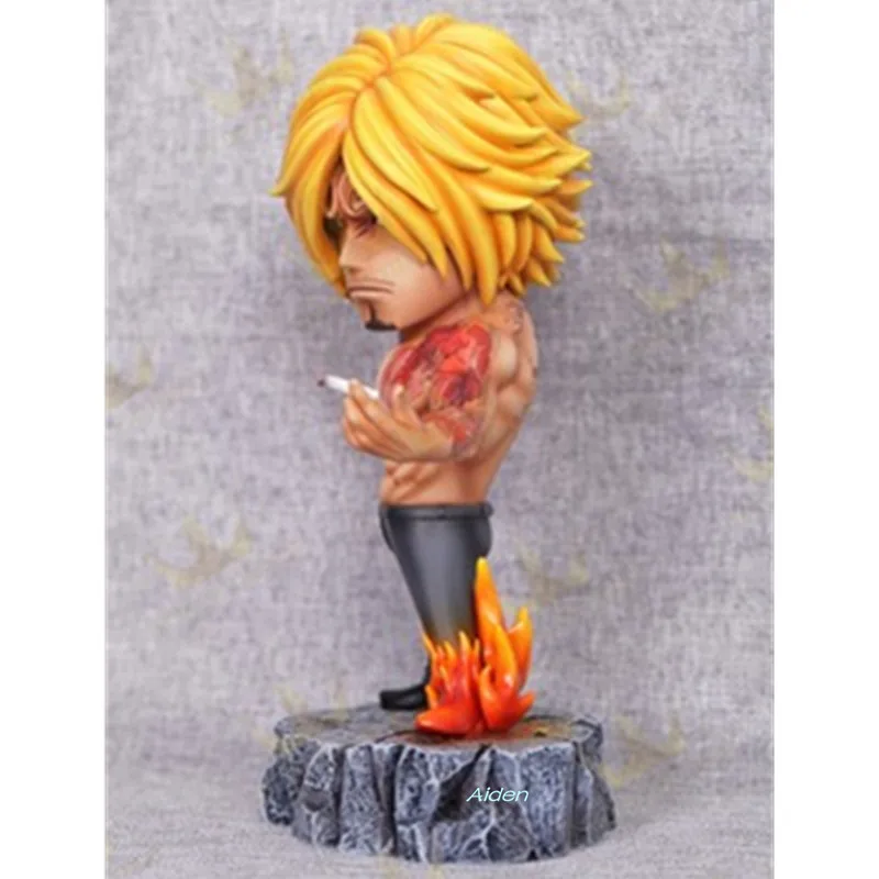 7 &quotЦельная статуя соломенная шляпа Пираты бюст Vinsmoke Sanji полноразмерная