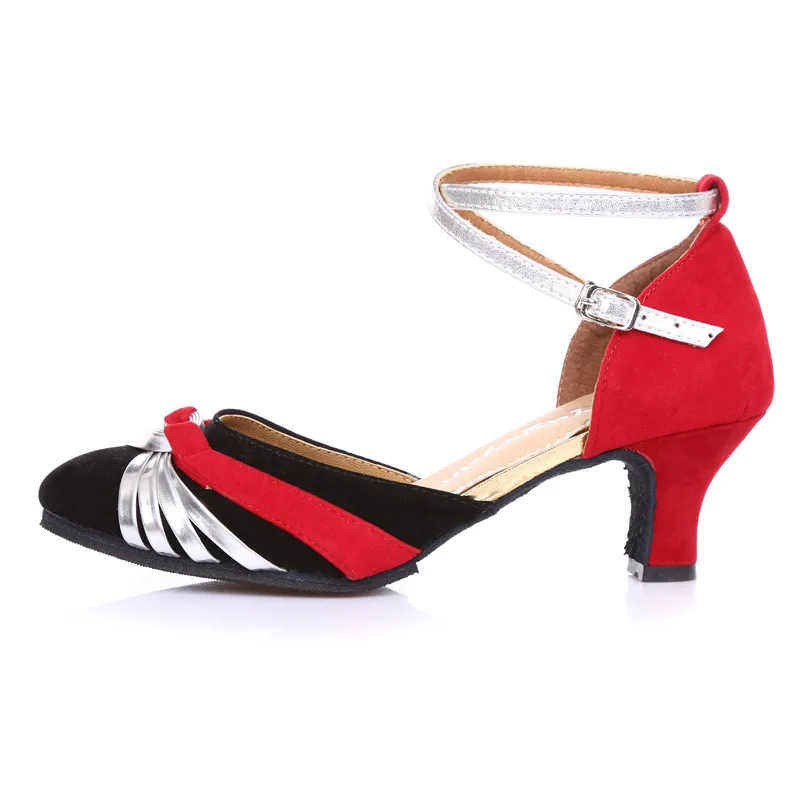 Fitness Shoes New Adult Latin Shoes For Women Breathable Buckle Lady Square Dance Cowboy Dance Shoes Sandals Dancing Shoes