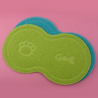 greenblue 8 shape dog cat bowl mat pad feeding water food dish tray wipe clean floor placemat