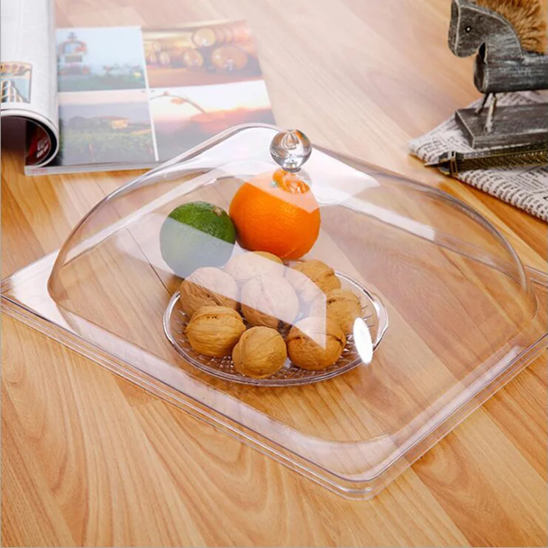 Highly Transparent Acrylic Food Cover PC Snack Display Cover Food Cube Top Quality Transparent Cake Cover