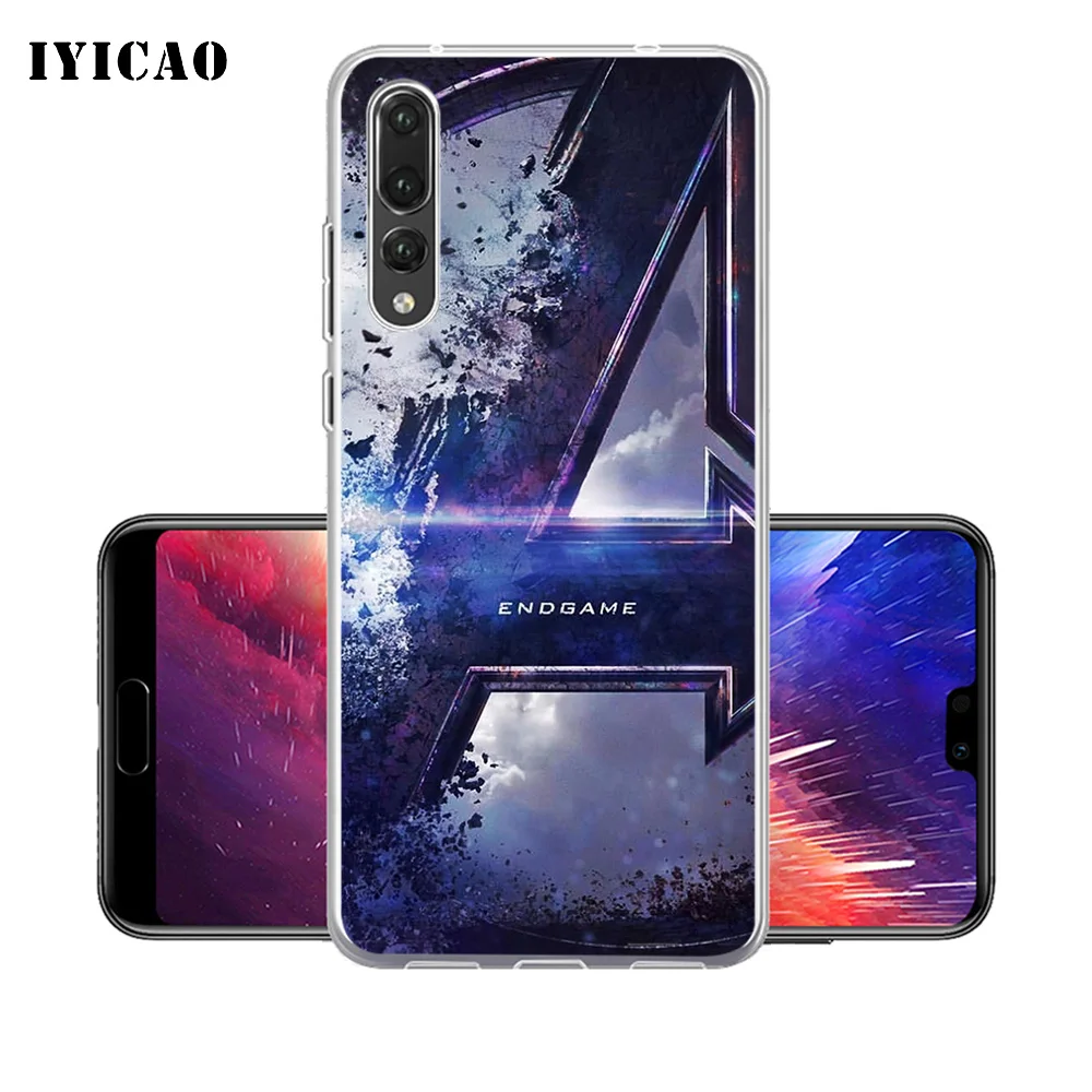 Мягкий силиконовый чехол для телефона IYICAO Avengers Endgame movie Huawei P30 P20 Pro P10 P9 P8 Lite P Smart