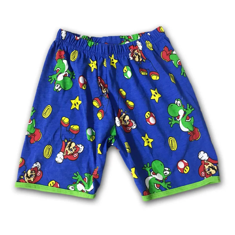 Летняя хлопковая одежда для сна с героями мультфильмов Друзья Марио и Луиджи