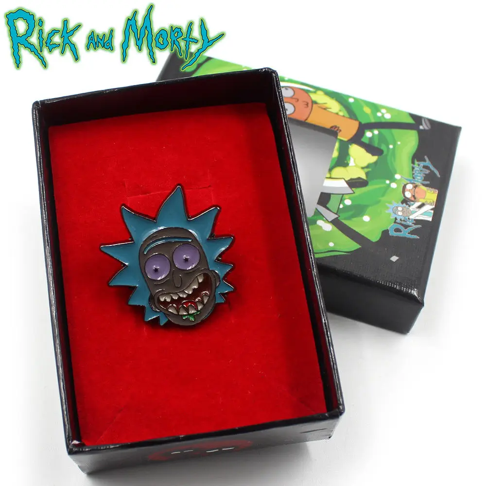 OHCOMCIS Рик и Мори Горячая Аниме Пикл MEESEEKS эмаль металлическая брошь значок