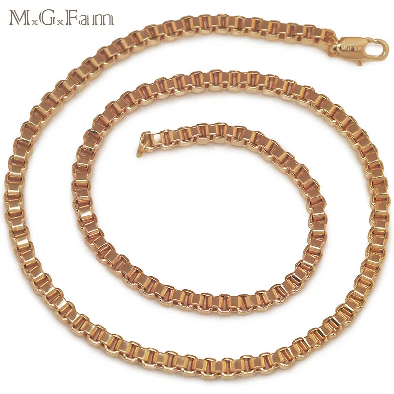 MGFam (50 см * 4 мм) классические золотые ожерелья с цепочкой 20 дюймов ювелирные