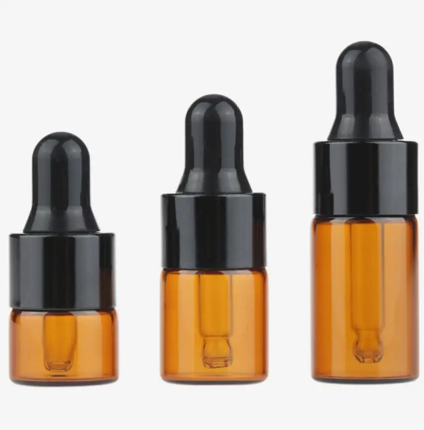 

Wholesale 1ML 2ML 3ML brown Glass Bottle with Pipette, Small Essential Oil Bottle, Empty Glass Dropper Bottle