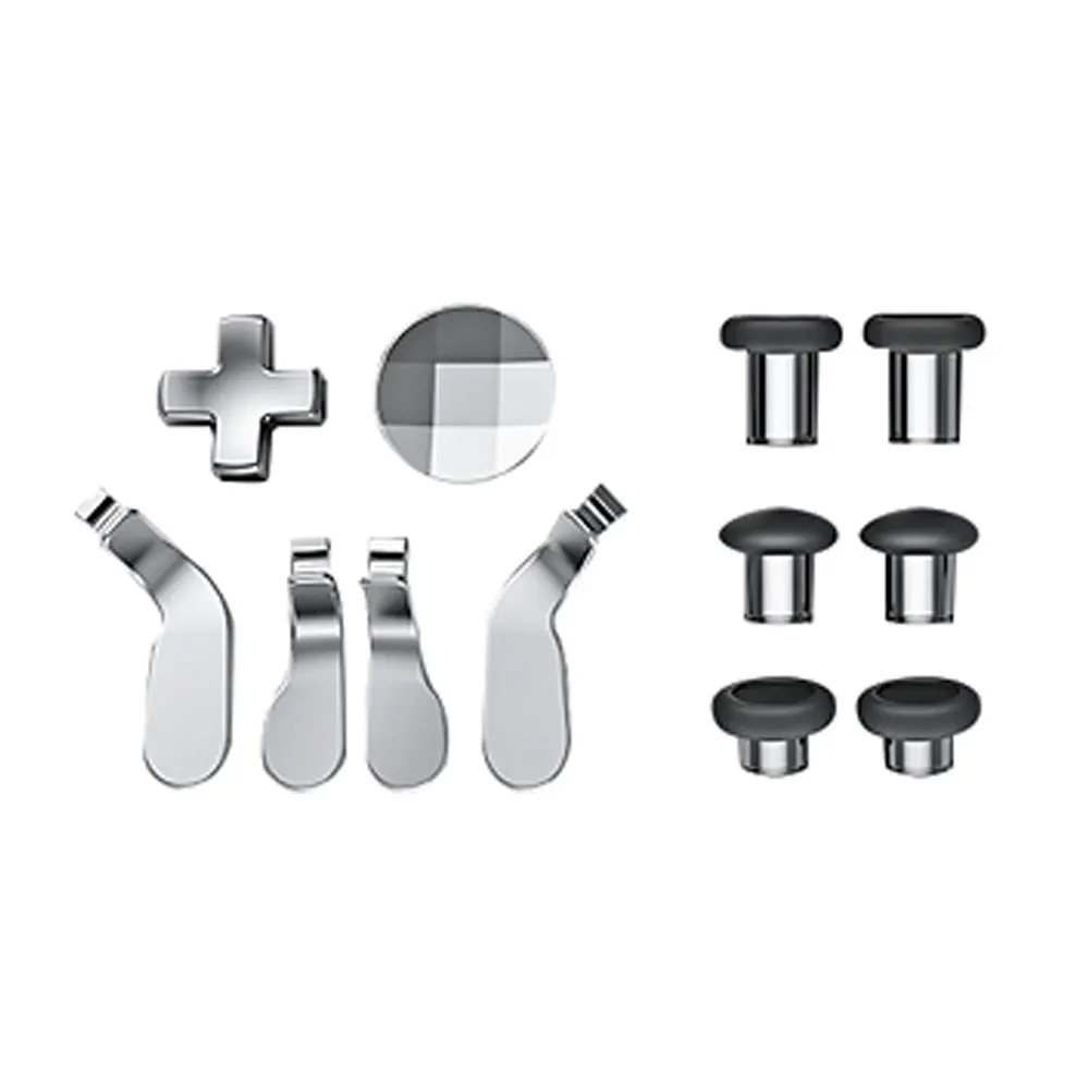 10 PCS Thumbsticks Корпус для Xbox One Elite контроллер задняя крышка чехол LB RB Кнопка бампера прорезиненные ручки Swap Thumbstick белый - Цвет: 10 PCS Thumbsticks