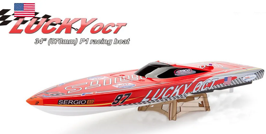 Lucky Oct 34 &quot/870 мм электрическая бесщеточная гоночная лодка 1126 с двигателем 3660 120A