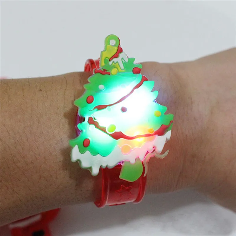 Hot Cartoon children's watches Colorful Led Glowing Soft Watch Bracelet Wristbands Halloween Christmas KidsToys Flashing Party | Наручные