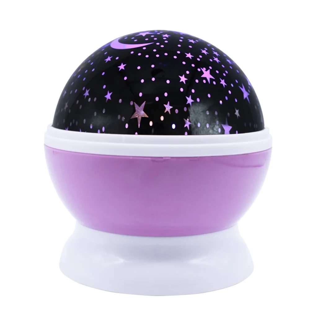 Purple Drbeeeam звезд звездное небо светодиодный Ночной Светильник проектор Luminaria Moon Новинка Настольная лампа Батарея USB ночной Светильник для детей - Испускаемый цвет: Purple