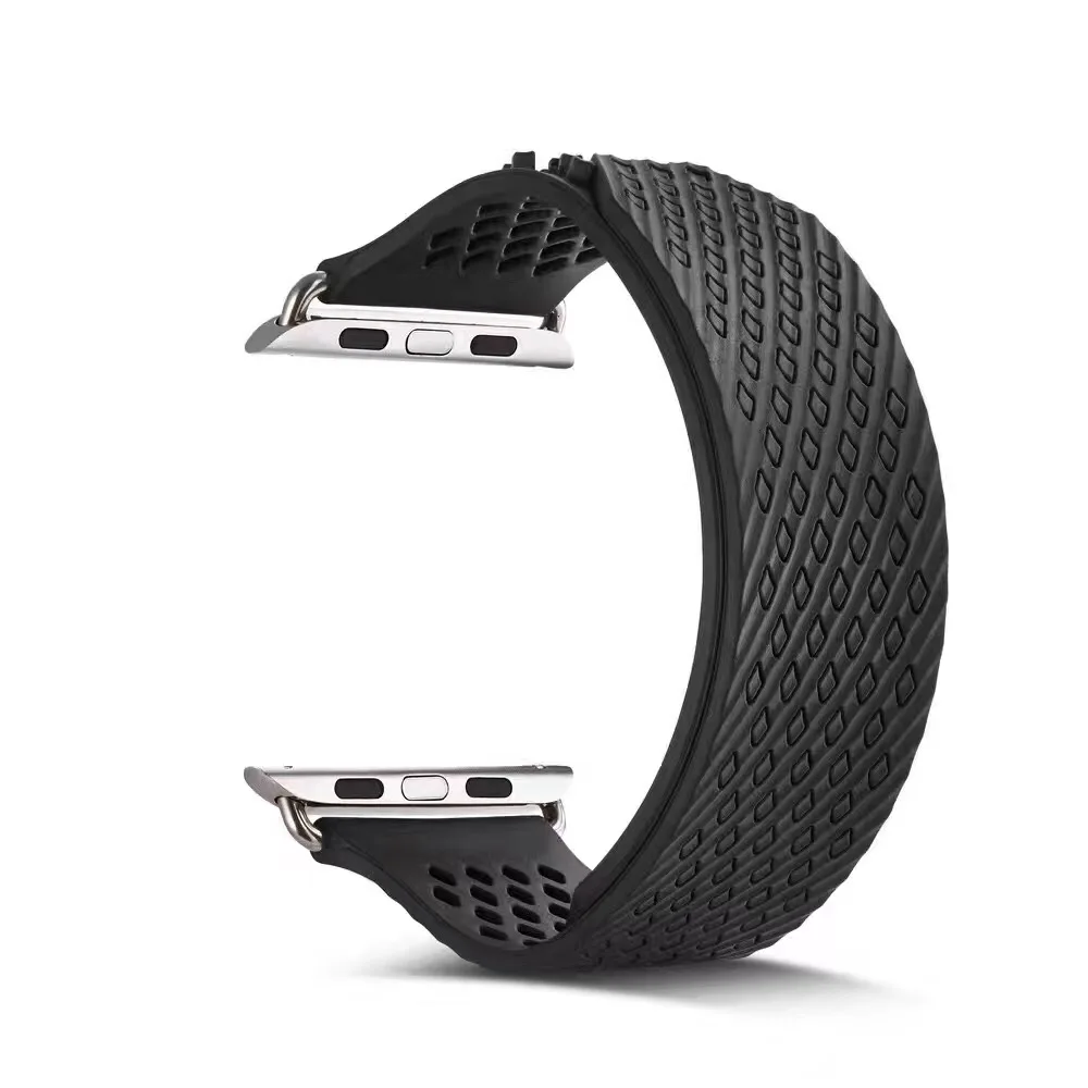 OEM резиновый ремешок для apple watch series 1 2 3 4 ремешок для iWatch 38 мм 42 мм 40 мм 44 мм sport bandseries 5