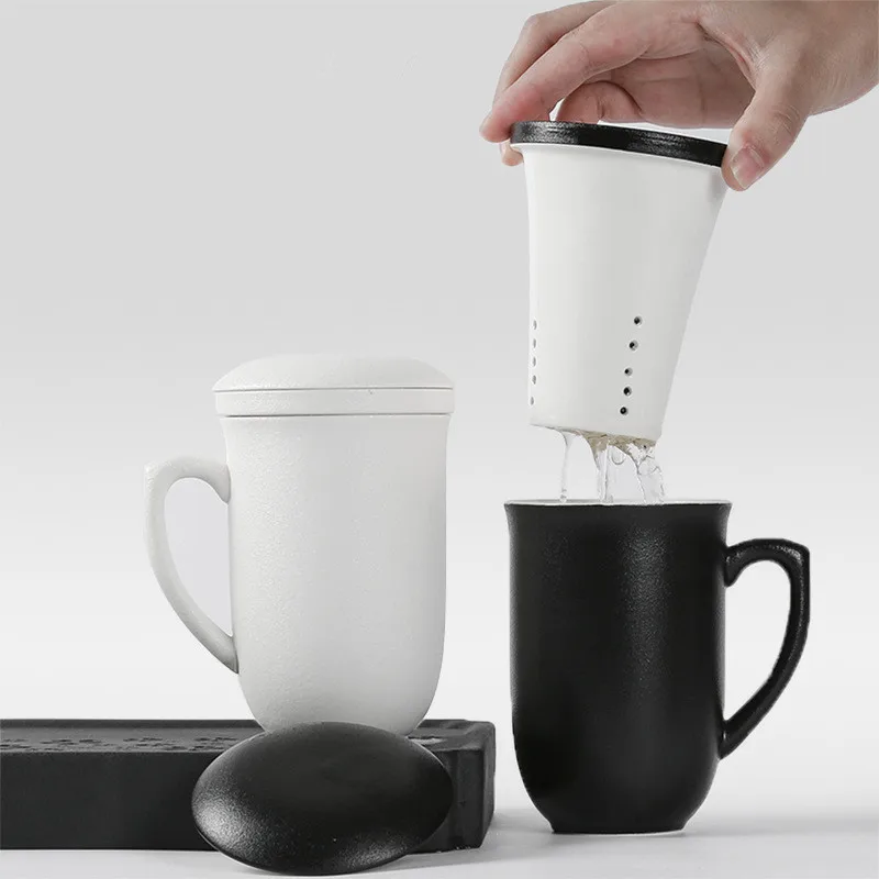 Изысканная керамическая кружка чайная чашка с чайными ситечками для кофе