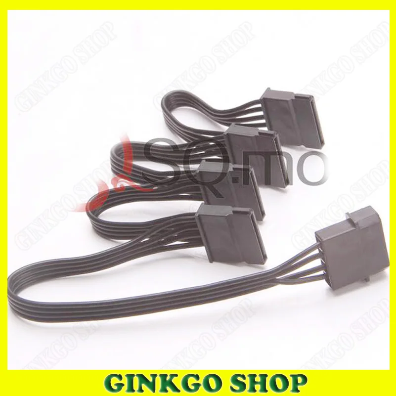 5 шт./лот жесткий диск SATA кабель питания 4Pin IDE к 4 разъем свинца 18AWG черный для HDD SSD