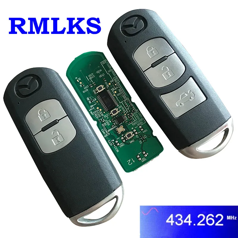 RMLKS Автомобильный Дистанционный смарт ключ 433 МГц подходит для MAZDA CX 3 Axela Atenza