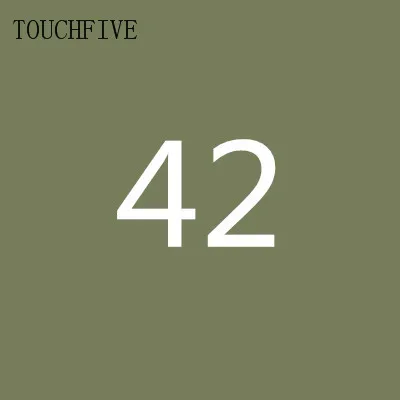 42 1 шт. TouchFive на выбор, 168 цветов, маркеры для эскизов, маркеры на спиртовой основе, набор цветных маркеров, товары для рукоделия, ручка для школы - Цвет: 42