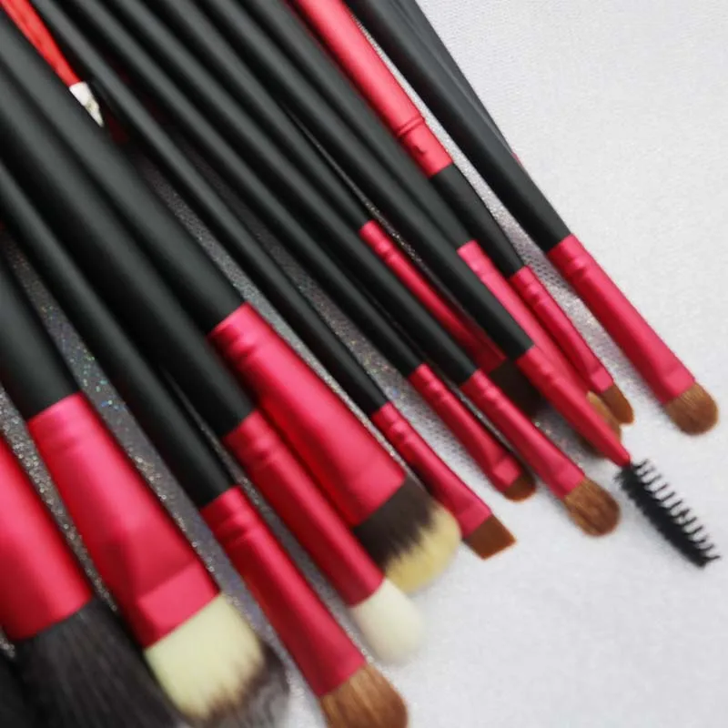 Высокое качество 20 штук набор деревянная кисть из натурального козьего ворса