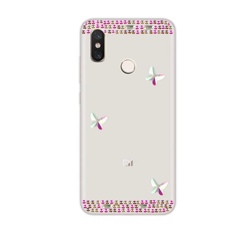 Блестящие прозрачные чехлы с бриллиантами для Xiaomi redmi note 6 5 5a 4x4 prime pro чехол