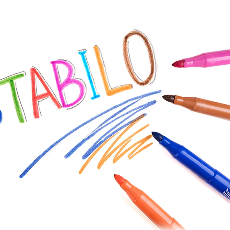 Stabilo 280 12/15/18/24/30 Цвета акварельных маркерных ручек Цветной ручка школьные канцелярские с предоставлением чертежей художественный Маркер ручки