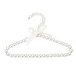 Модная пластиковая вешалка для одежды с жемчужным бантом для детей, собак и кошек