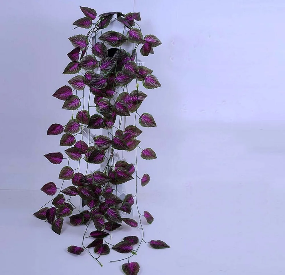 Гирлянда из искусственного шелка фиолетовая Перилла 12 шт. 2 4 м|garland wedding|garland daygarland