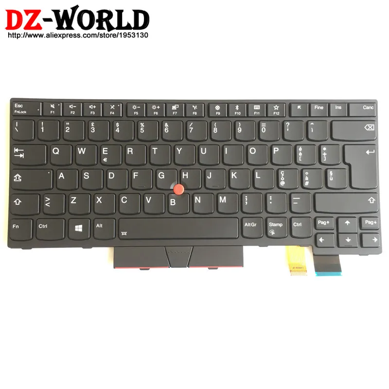 Новая Оригинальная клавиатура IT Ttalian с подсветкой для ноутбука Thinkpad T470 A475 T480 A485