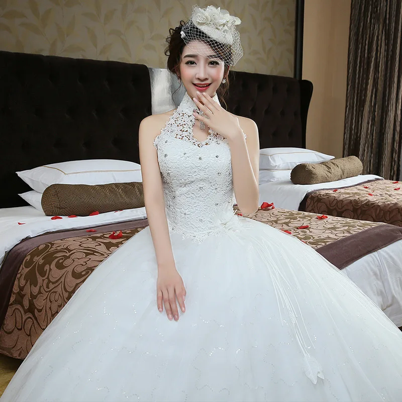 inofinn Gorgeous Ball Gown Wedding Dress With Lace Vestido De Novia Princesa Vintage Dresses Real Image Bridal 2019 | Свадьбы и
