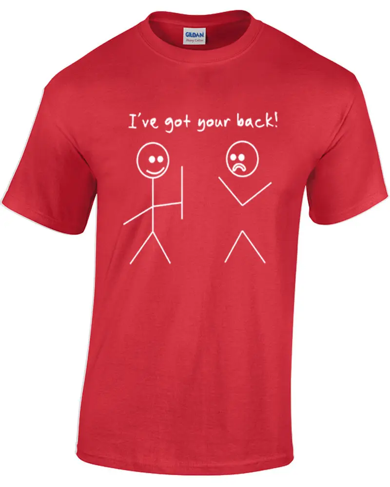 Я получил вашу спину футболка Stickman Stickmen смешные мужские geek nerd компьютерные новые