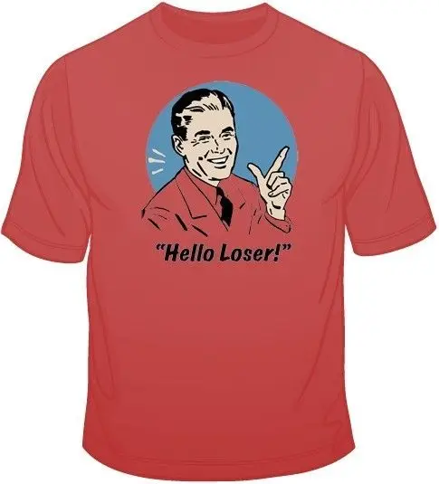 Модная мужская футболка Бесплатная доставка Hello Loser! Футболка вы выбираете стиль