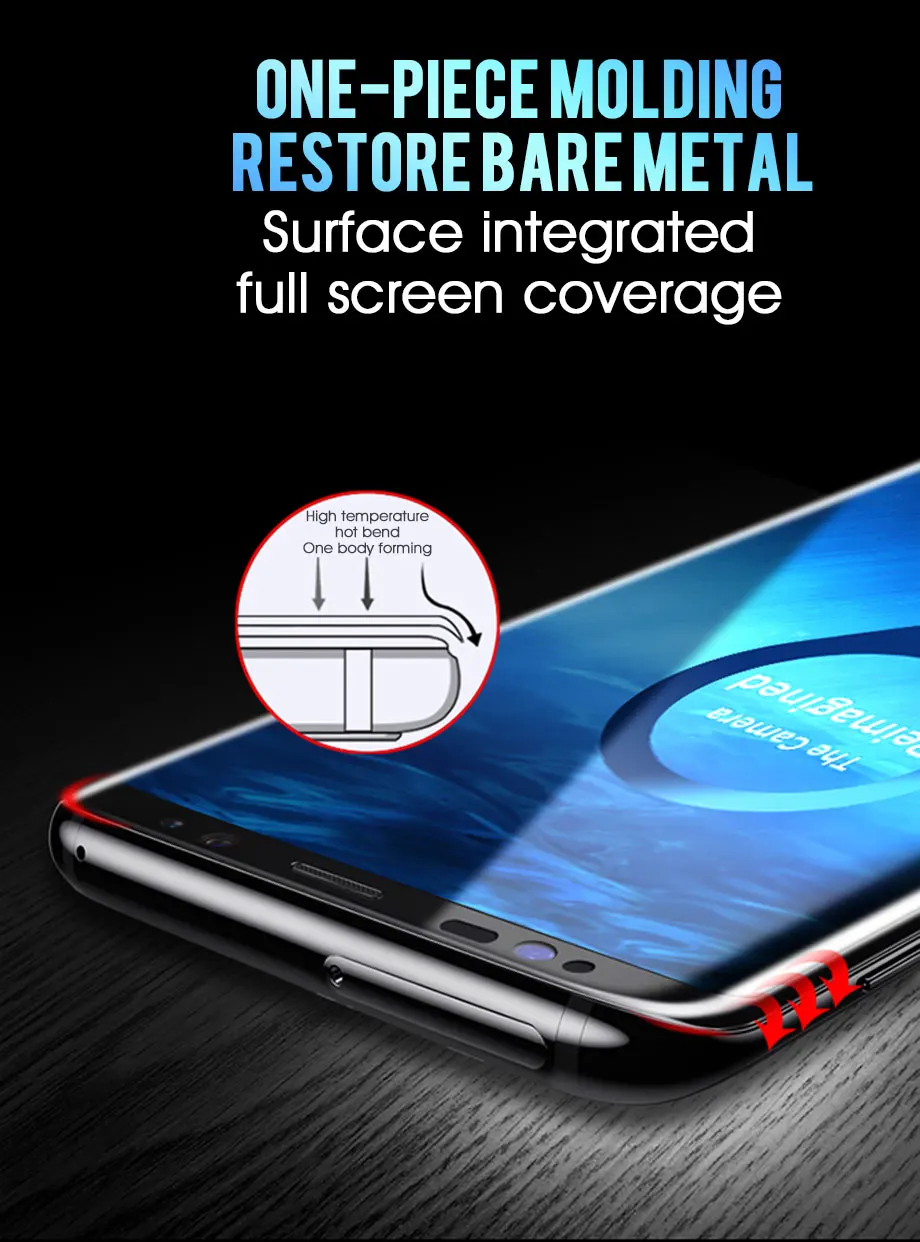 Изогнутое закаленное взрывозащищенное стекло для samsung Galaxy S9 S8 Plus Note 8 9 Защитная пленка для экрана на S7 S6 Edge
