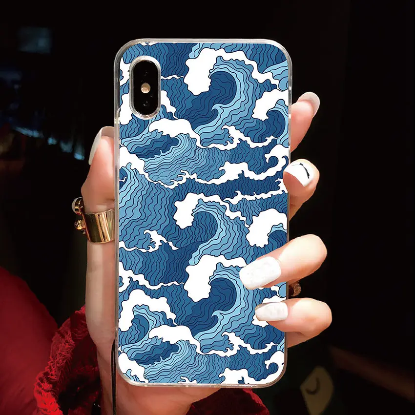 7 Чехол для Google Pixel XL2 XL3 3A 4 4 XL 2 3 задняя крышка мультфильм волна Искусство Японский Мягкий ТПУ силиконовый чехол для сотового телефона - Цвет: 7