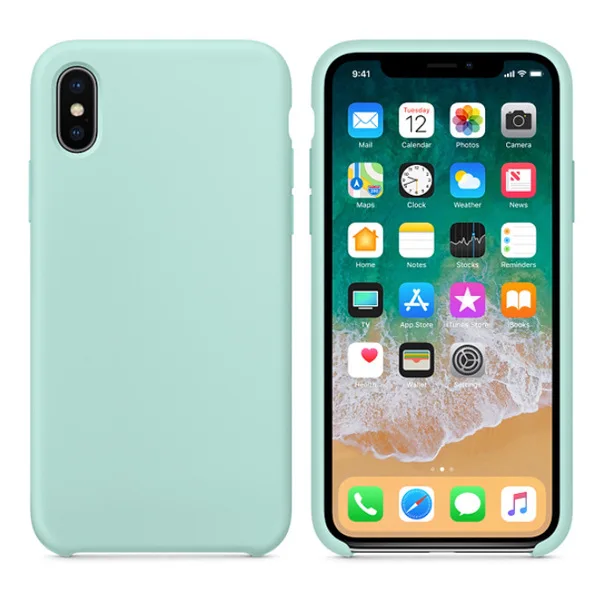 Официальные силиконовые чехлы для iPhone 7Plus 6 6S 7 8 Plus с логотипом силиконовый чехол для iPhone 10 X XR XS Max в розничной упаковке - Цвет: 3