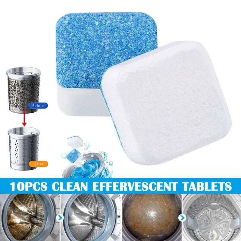

New 5/10/15 Pcs Washing Machine Effervescent Tub Cleaner Remover Deodorant for Home