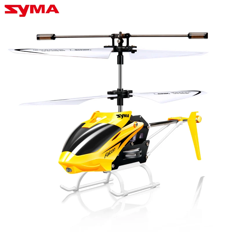 YELLOW Syma 2 канала Крытый маленький размер RC вертолет с гироскопом, устойчивый беспилотный класс детские игрушки для начинающих Рождественский подарок для ребенка - Цвет: YELLOW